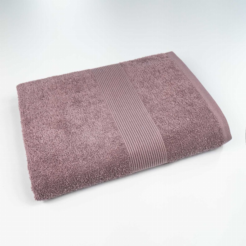 Рушник махровий з Бордюром GM Textile 50х90см 400г/м2 (Шоколад)